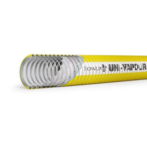 Picture of 3" (76mm) ID Yellow 3" Composite Vapour Hose with Alu Inner & Galv Steel Outer Wire AGL