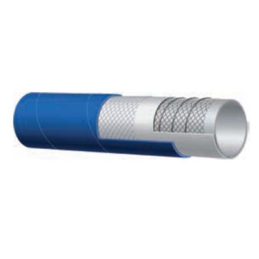 Picture of 2" (51mm) ID x 63mm OD 400LE Evolution Hose - Liquid Multi-Food S&D 10 bar (150 psi) Blue NBR/PVC 