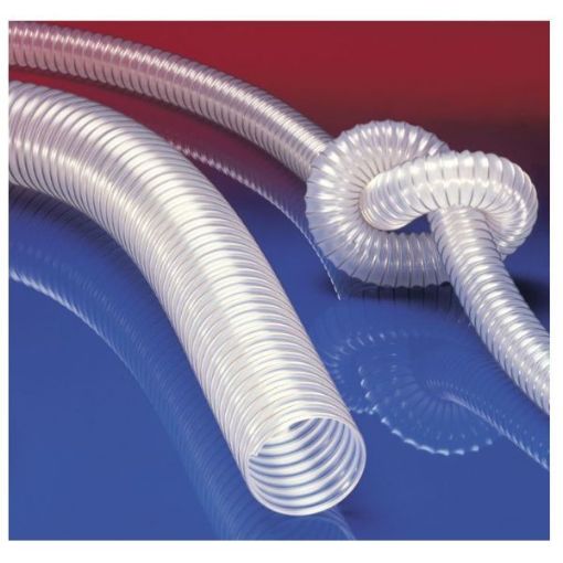 Picture of 3" (75mm) ID - Protape Pur  polyurethane hose, light, microbe resistant +food grade / -40°C to 90°C (10MT Long)