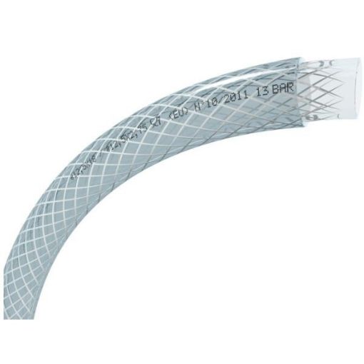 Picture of 5/8" (16mm) ID 22mm OD  (30mt Coil) PVC Clear Braided Air/Water Hose