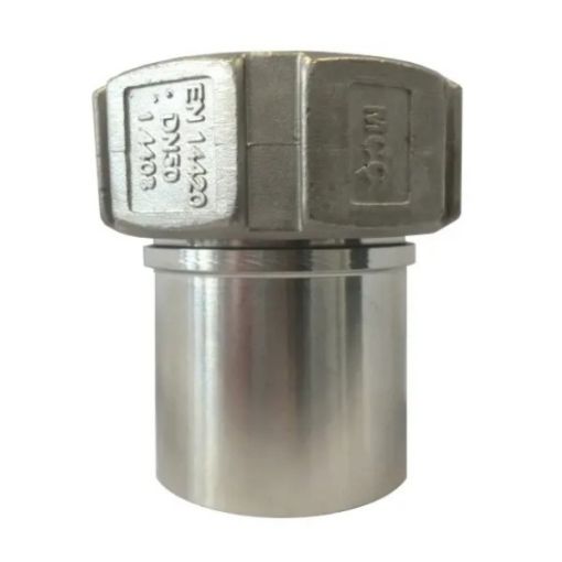 Picture of 1.1/2" BSPF Lug Cap x 1.1/2" Smooth Tail and Collar- Stainless Steel 