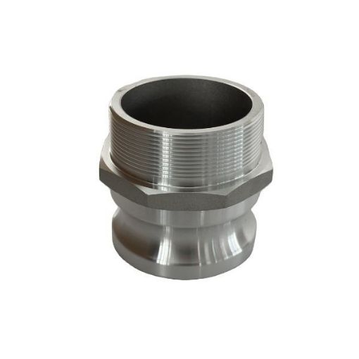 Picture of 64mm INST Male x 51mm BSP Male Threaded Aluminium Hose Coupler/Adaptor Instant Male 050051A